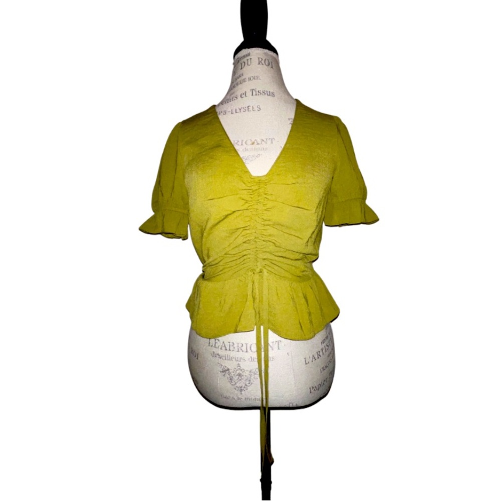Olive Green Topshop Blouse